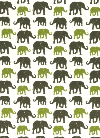 Jersey - Elefanten - grün - dunkelgrün