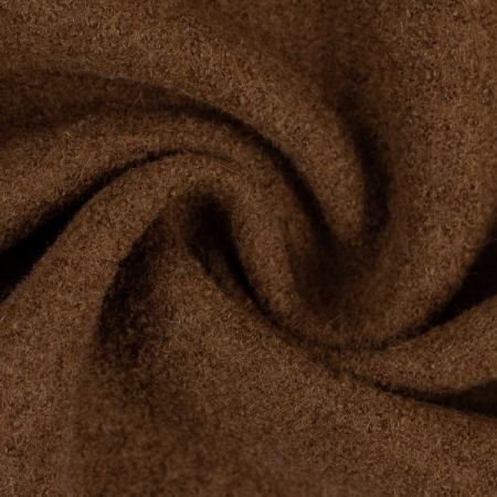 gekochte Wolle - Wollstoff - braun - 177