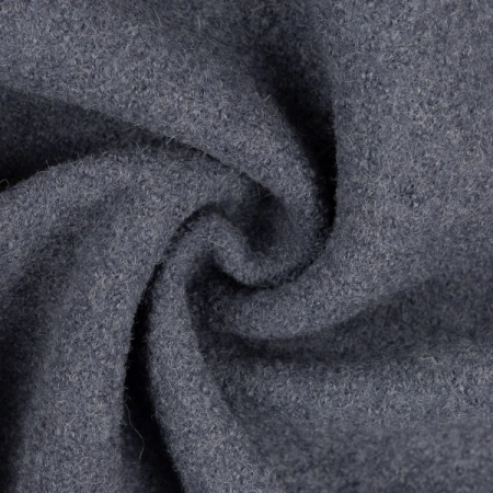 gekochte Wolle - Wollstoff - jeansblau - Naomi - 744