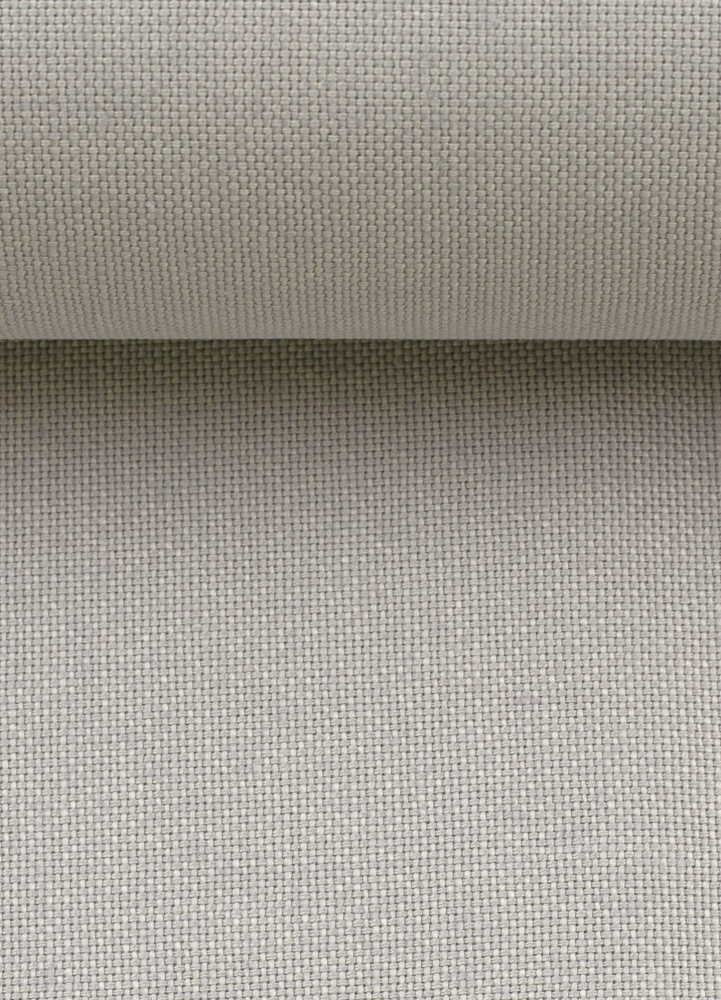 Canvas - Uni - grau - Baumwolle