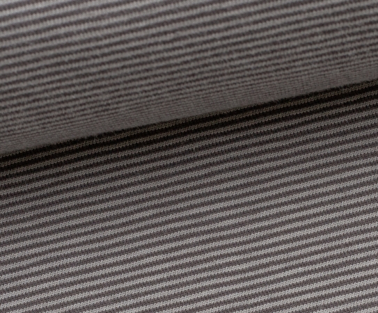 Ringel Jersey - Miniringel - grau - grau - Extrabreite