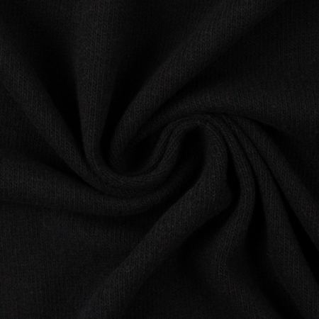 Strickstoff - Bono - angerauht - Made in Italy - schwarz