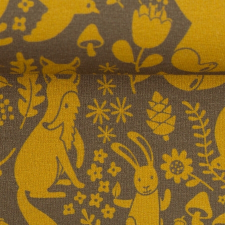 Sommersweat - French Terry - Dwellers - by Käselotti - gelb