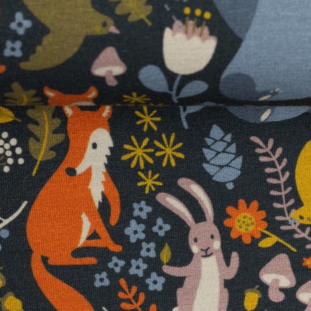 Sommersweat - French Terry - Dwellers - by Käselotti - bunt