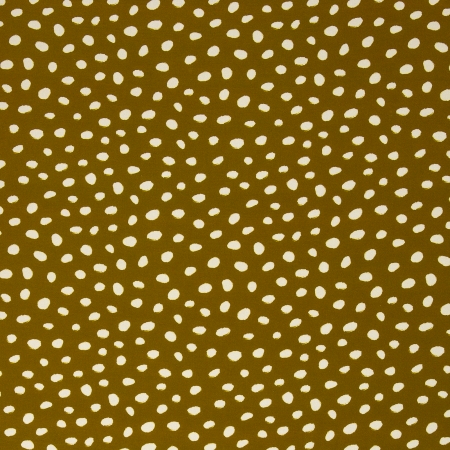 Viskose- Webware - Dots - senf - ocker