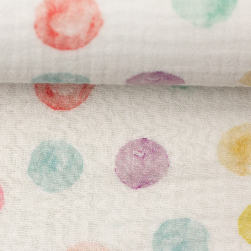 Musselin - Thea - bunte Punkte