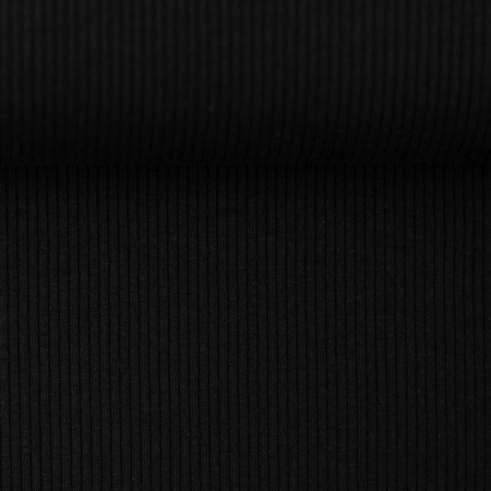 Rippjersey - Marissa - Uni - schwarz