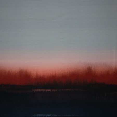 Panel Sommersweat -  Sunset - Thorsten Berger - Kombistoff - grau - rot
