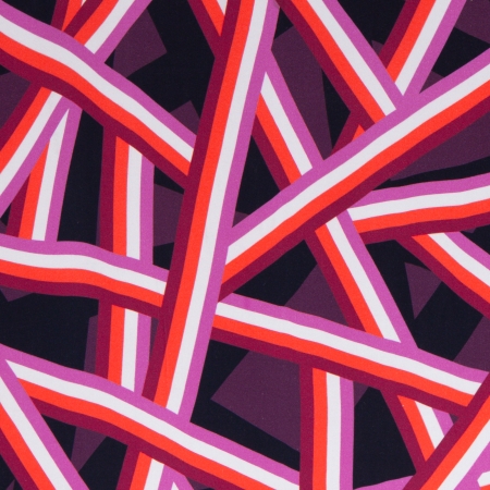 Viskose - Webware - Crisscross - by Thorsten Berger - orange - beere - weiss
