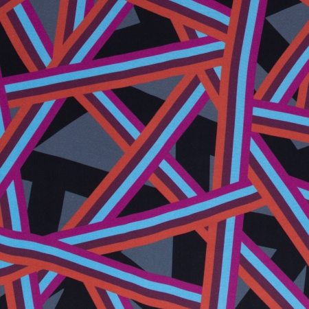 Viskose - Webware - Crisscross - by Thorsten Berger - blau - orange - pink