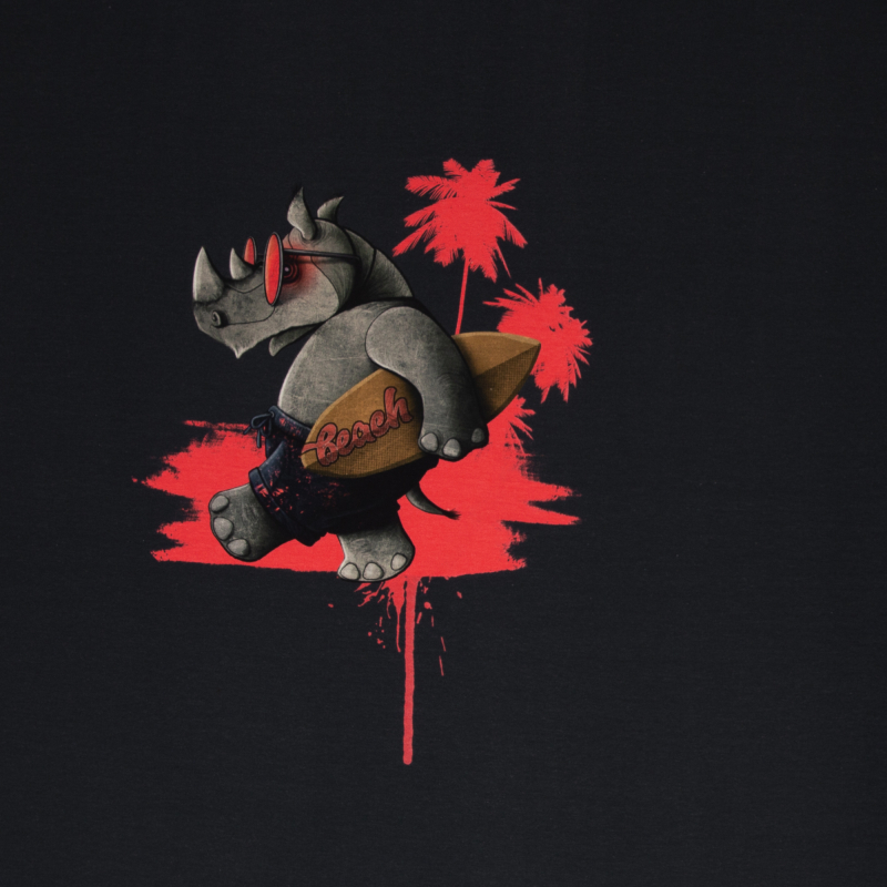 Panel - Jersey - Surferrhino - dunkelblau - by Thorsten Berger