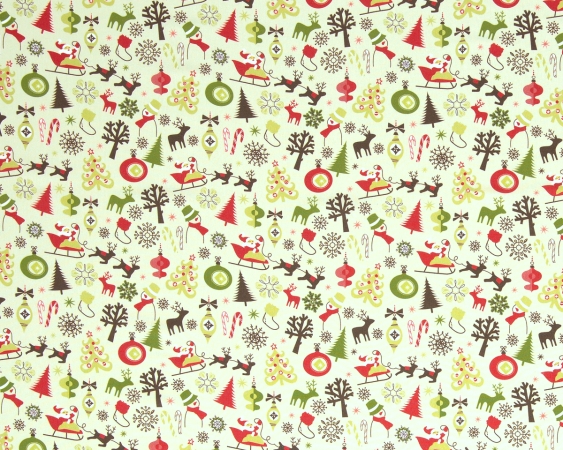 Baumwollstoff - Maria - Weihnachtsmotive - hellgrün