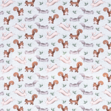 Sweat - Baby Woods - Eichhörnchen & Hasen - Strickoptik