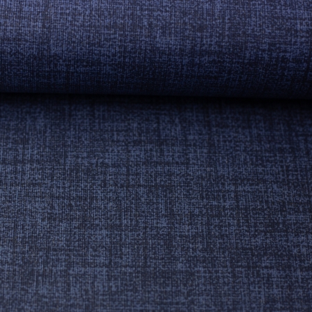 Baumwolle beschichtet - Uni - melliert - jeansblau