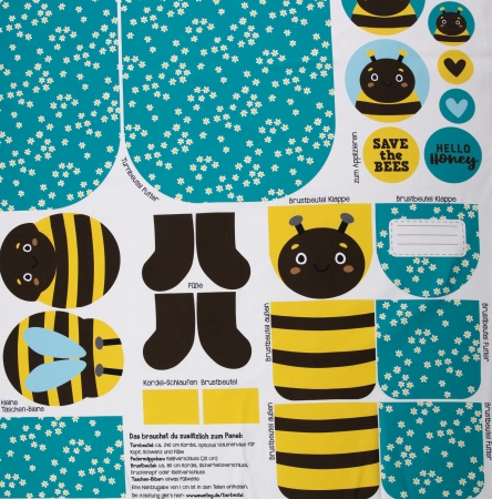 Canvas - Tierbeutel - Biene - by Käselotti