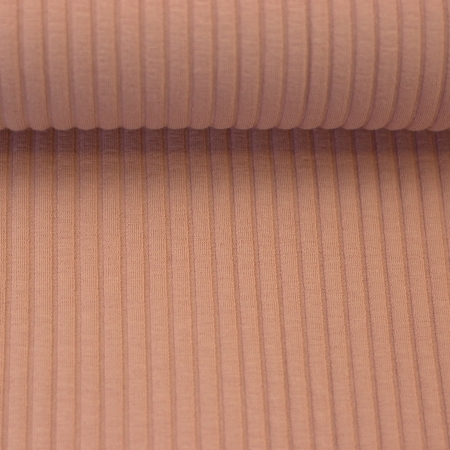 Rippjersey - breit - Andrick - apricot