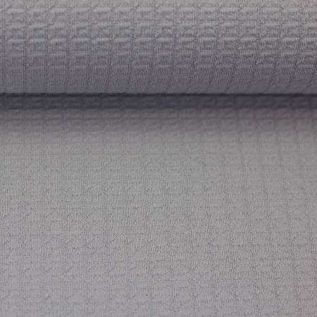 Jacquard Jersey - Palermo - Struktur - hellgrau