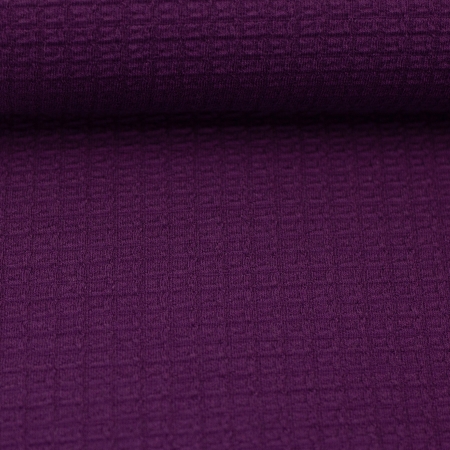 Jacquard Jersey - Palermo - Struktur - aubergine