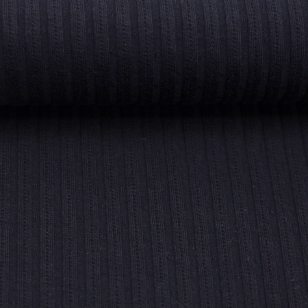 Strickjersey - Uni - natur - schwarz - Florenz
