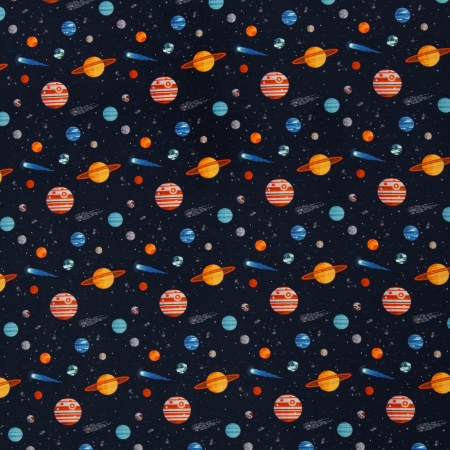 Baumwollstoff - Planeten - Tinholt