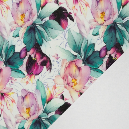 Alpenfleece - Blumen - natur