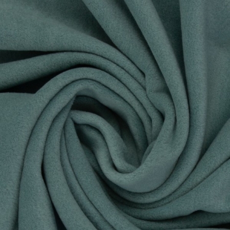 Baumwoll Fleece - uni - smaragd - 100 % Baumwolle