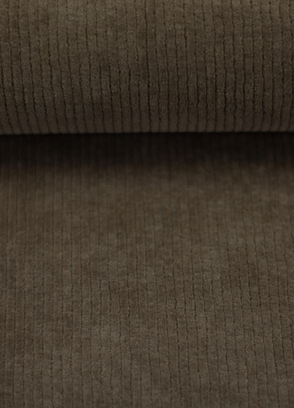 weicher Cordjersey - Cord - Juna - schlammfarben - Hosenstoff