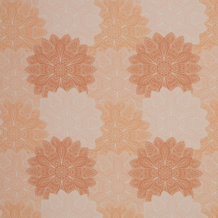 Baumwollstoff - Tumba - Ornamente - orange