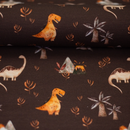 Jersey - Lima - Dinosaurier - braun