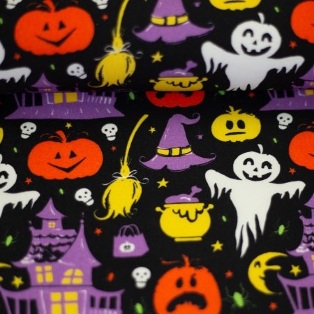 Baumwollstoff - Ghost - Halloween