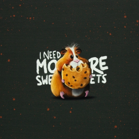 Panel - Sommersweat - French Terry - X-Mas - Hamster - by Thorsten Berger