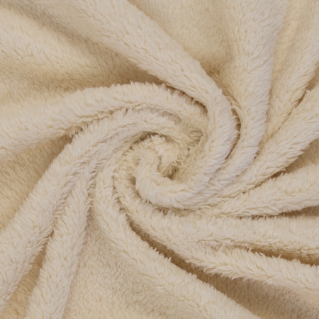 Doubleface Fleece - Plüsch - Uni - natur - beidseitig - Tamme