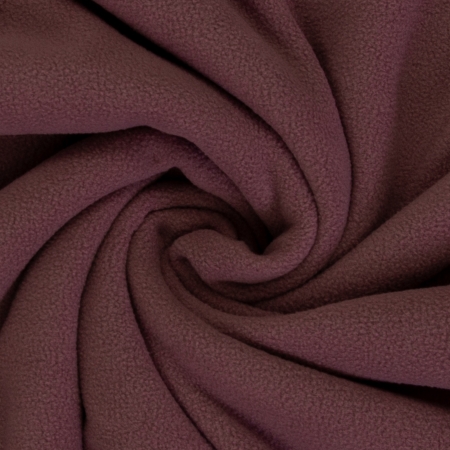 Doubleface Fleece - Plüsch - Uni - altrosa - beidseitig