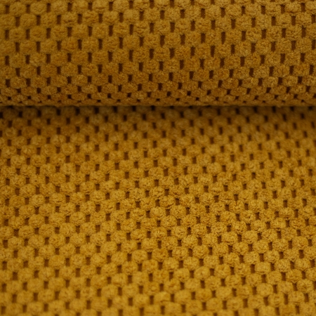 Struktur - Velour - Taschenstoff - Polster - Deko - senf