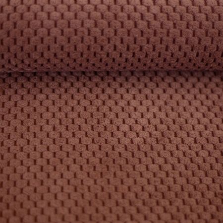 Struktur - Velour - Taschenstoff - Polster - Deko - mokka - altrosa
