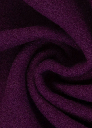 Wollwalk - Naomi - gekochte Wolle - aubergine