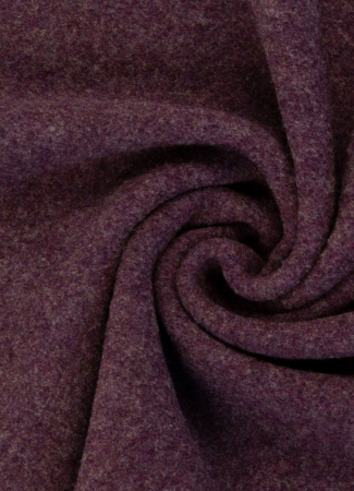 Merino Fleece - warm & weich - bordeaux-aubergine