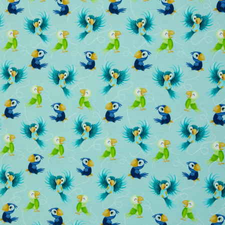 Jersey - Ahoi - Papagei - Mrs Mint Design