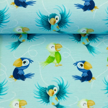 Jersey - Ahoi - Papagei - Mrs Mint Design
