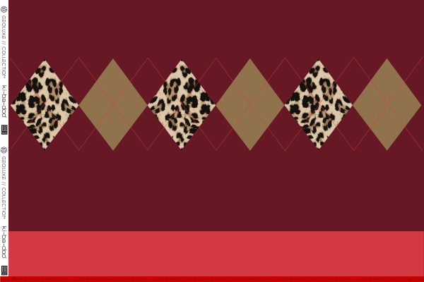 Panel - French Terry - Geoluxe Argyle @Kibadoo - rot