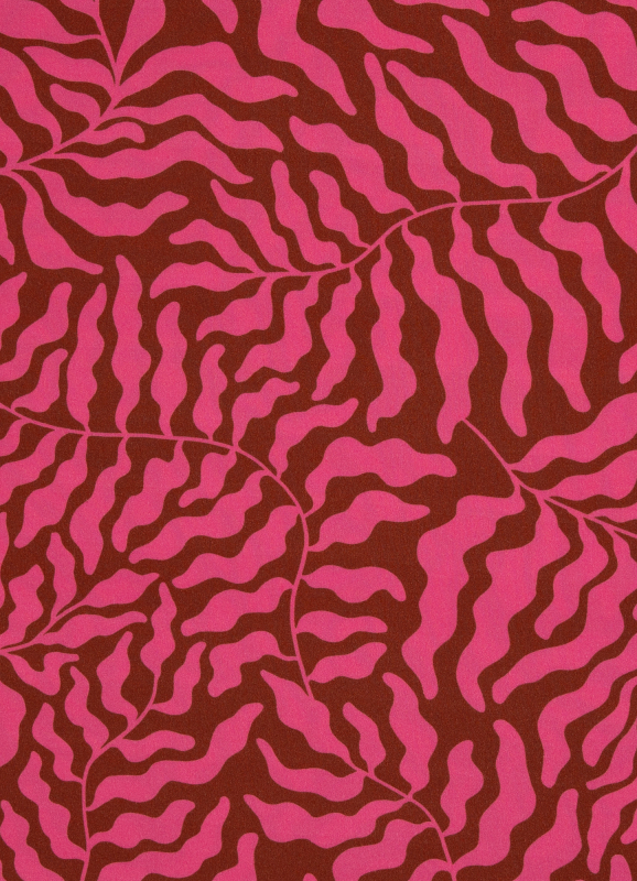 Viskose - Webware - Dancing Algae - by Thorsten Berger - pink - braun