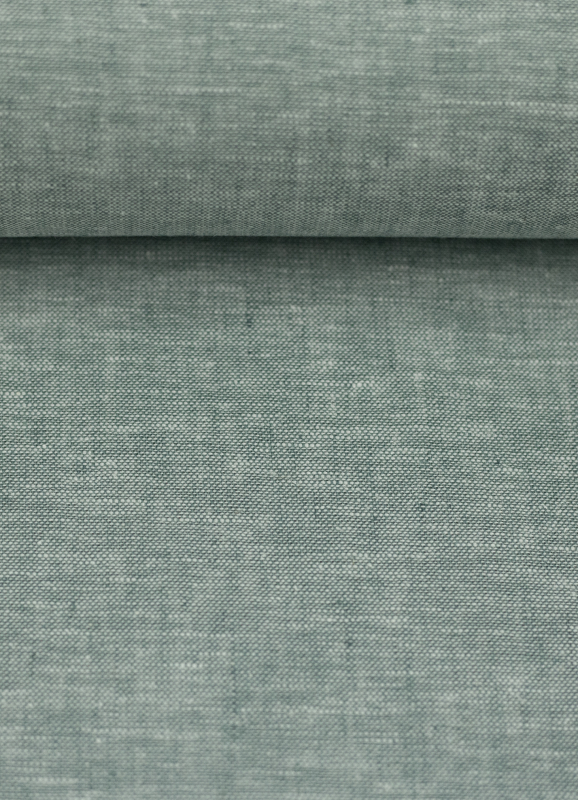 Baumwoll Leinen Stoff - Paul - leicht und luftig - altmint melliert
