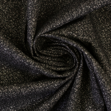 Baumwollstoff - Glitter - schwarz
