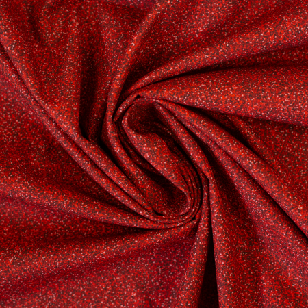 Baumwollstoff - Glitter - rot