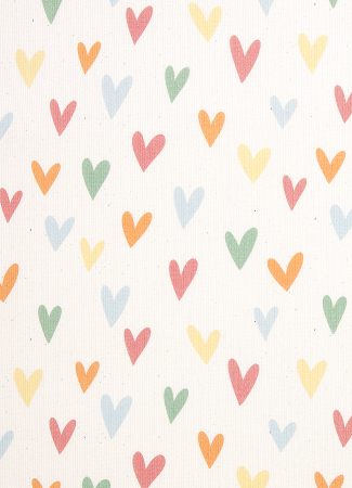 Rippjersey - Hearts - bunte Herzen