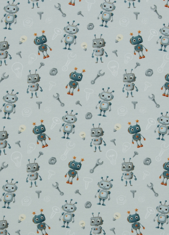 Jersey - Hello  Robot - Mrs Mint Design