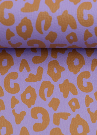 Kunstleder - Happy Leo - Cherry Picking - flieder - ocker