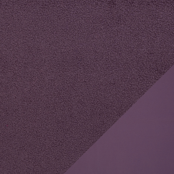 Teddy Bouclé Fleece – mit Fleece Rückseite – Swafing - aubergine