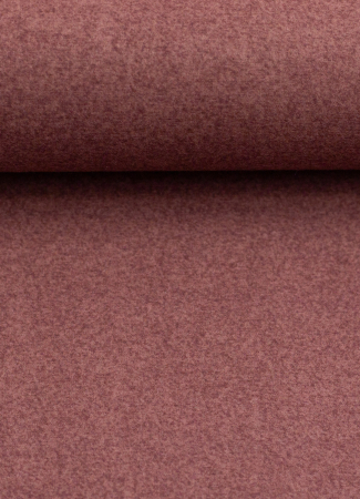 Taschenstoff - Wooly - Doubleface - rot - beige