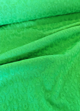 Jacquardjersey - Struktur - Leo - grün